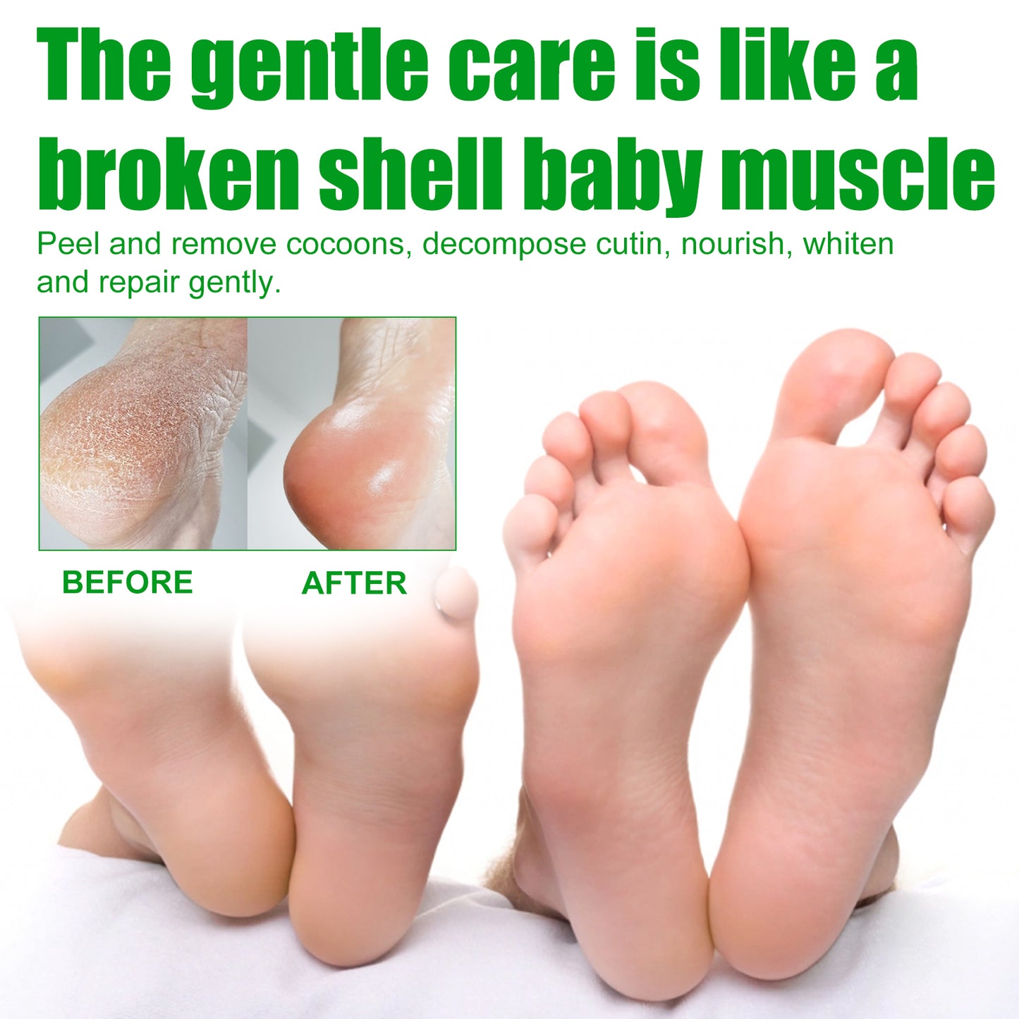 EELHOE Aloe Vera Foot Mask, Moisturizing Anti-Cracking, Dead Skin Removal, Tender Skin Care Foot Mask