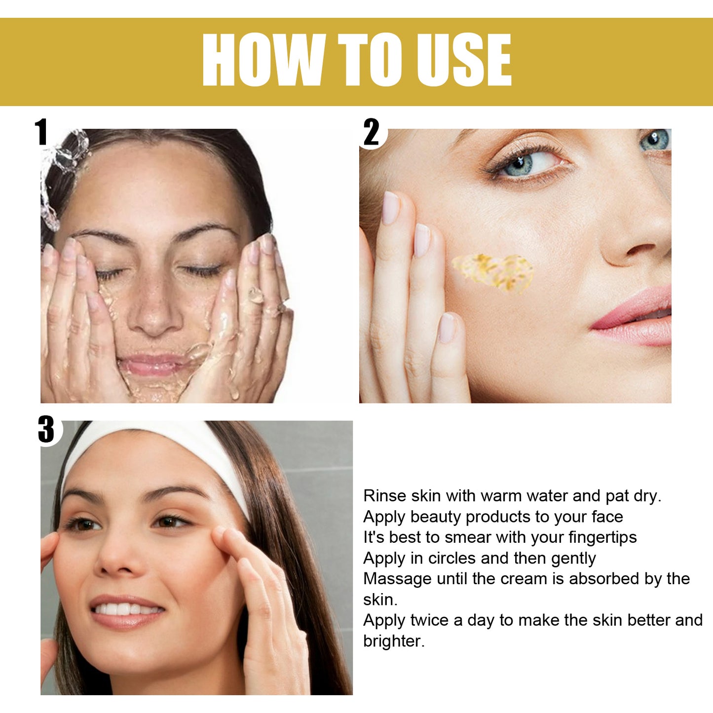 EELHOE 24K Gold Repair Tender Eye Cream, Hydrates Firms And Reduces Fine Lines And Dark Circles Eye Cream