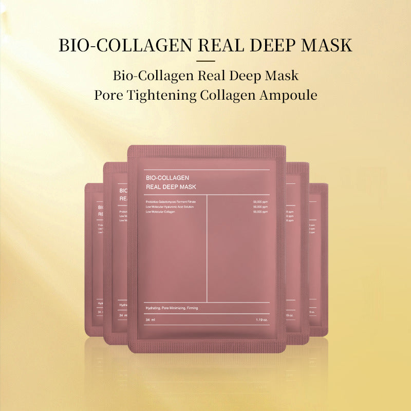 Collagen facial mask Bio-collagen mask tightens pores and replenishes collagen